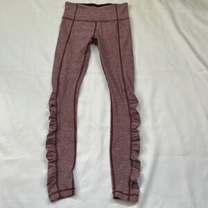 Lululemon Run purple Turn Around Tight Heathered Activewear Bottoms